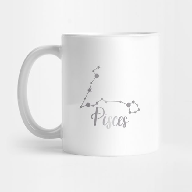 Pisces Zodiac Constellation in Silver by Kelly Gigi